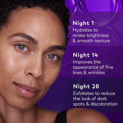 Olay Regenerist Chemical Peel for Face, Overnight Face Peel Mask, Anti-Aging Skin Care, Night Serum, For Fine Lines & Dark Spots, Fragrance-Free