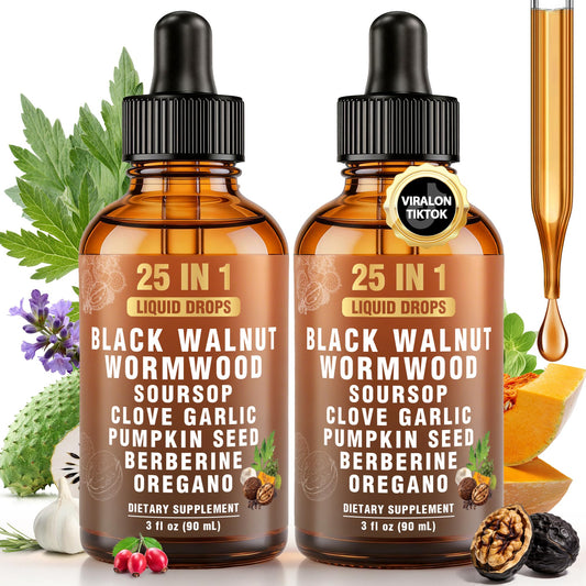 Royavita 25-in-1 Liposomal Wormwood Black Walnut Clove Parasite Cleanse with Clove, Garlic, Pumpkin Seed, Oregano & Berberine – 98% Absorption for Superior