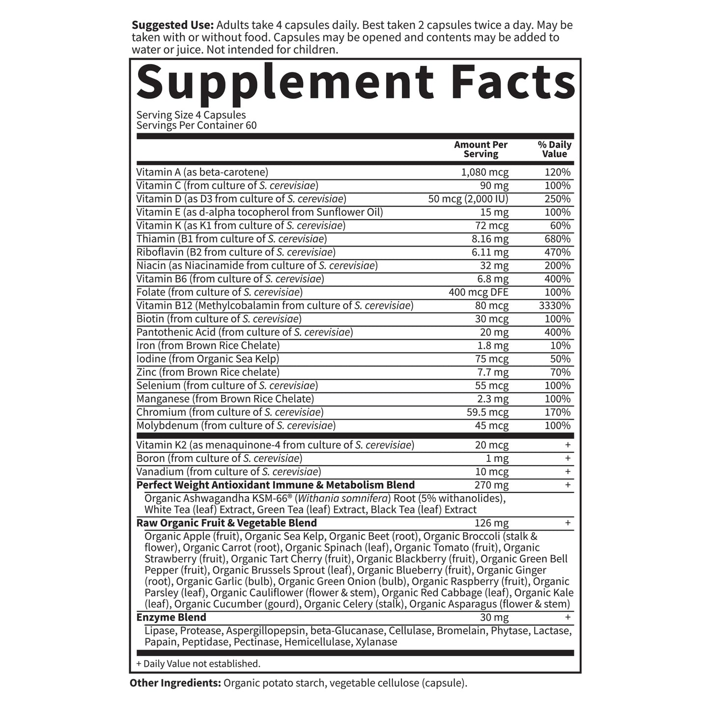 Garden of Life Multivitamin Code Perfect Weight Loss for Women and Men, Healthy Active Metabolism, Stress Management, Ashwagandha, Green Tea and Enzymes, 240 Count Garden of Life buy supplements Au