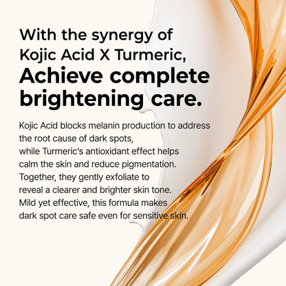 Dr. Melaxin Peel Shot Kojic Acid Turmeric Serum – Exfoliating Dark Spot Corrector with AHA/BHA & Niacinamide, Brightening & Even Tone