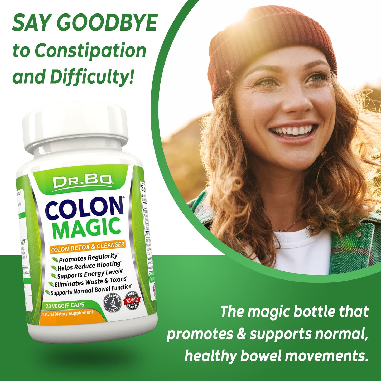 Colon Cleanse Detox Formula - Natural Bowel Cleanser Pills for Intestinal Bloating & Fast Digestive Cleansing - Daily Constipation Relief Supplement Gut, Belly,