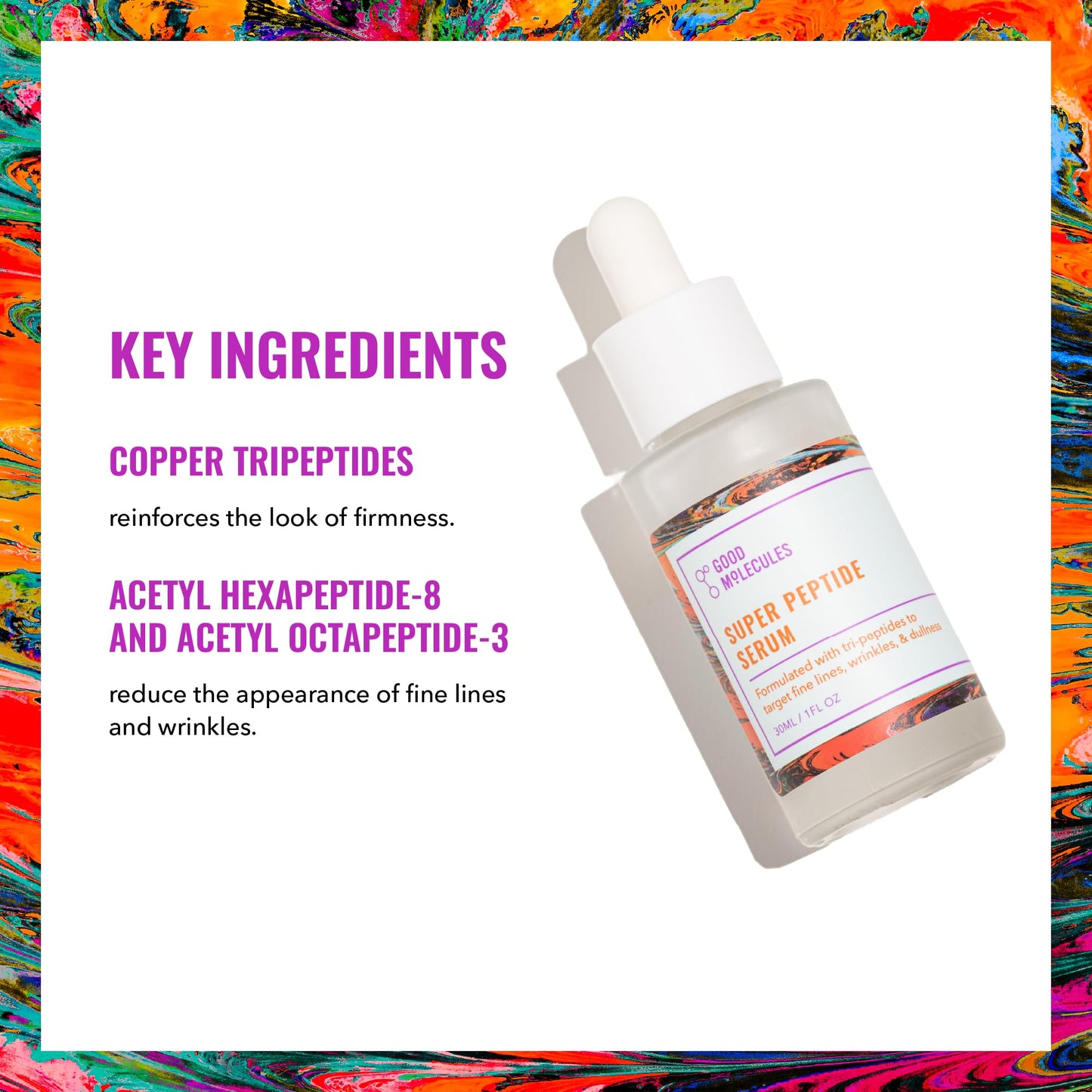 Good Molecules Super Peptide Serum - Anti-aging Facial Serum with Peptides and Copper Tripeptides to Plump and Firm