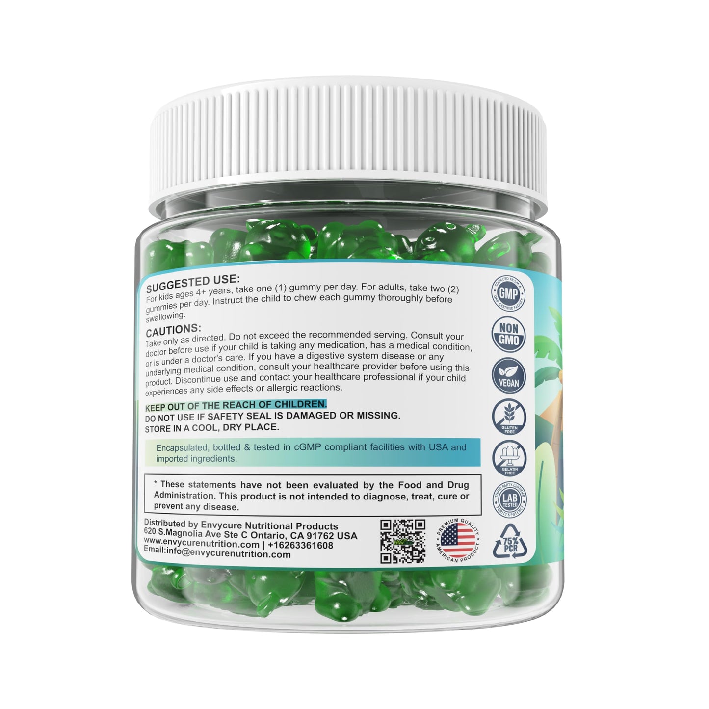 Zeolite Detox for kids & Adult-Sugar Free Zeolite Detox Gummies with Spirulina, Chlorella, Milk Thistle, Magnesium Glycinate, Calcium Citrate for Energy