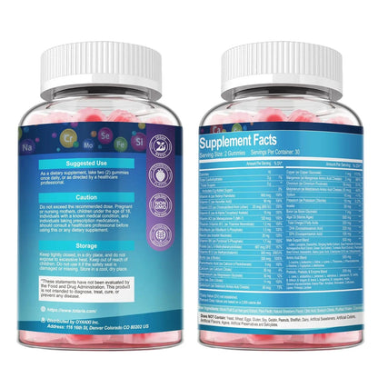 Totaria Sugar Free Multivitamin for Men with Omega 3, Probiotics, Mens Multivitamins Gummies w/Methylated B Complex Totaria