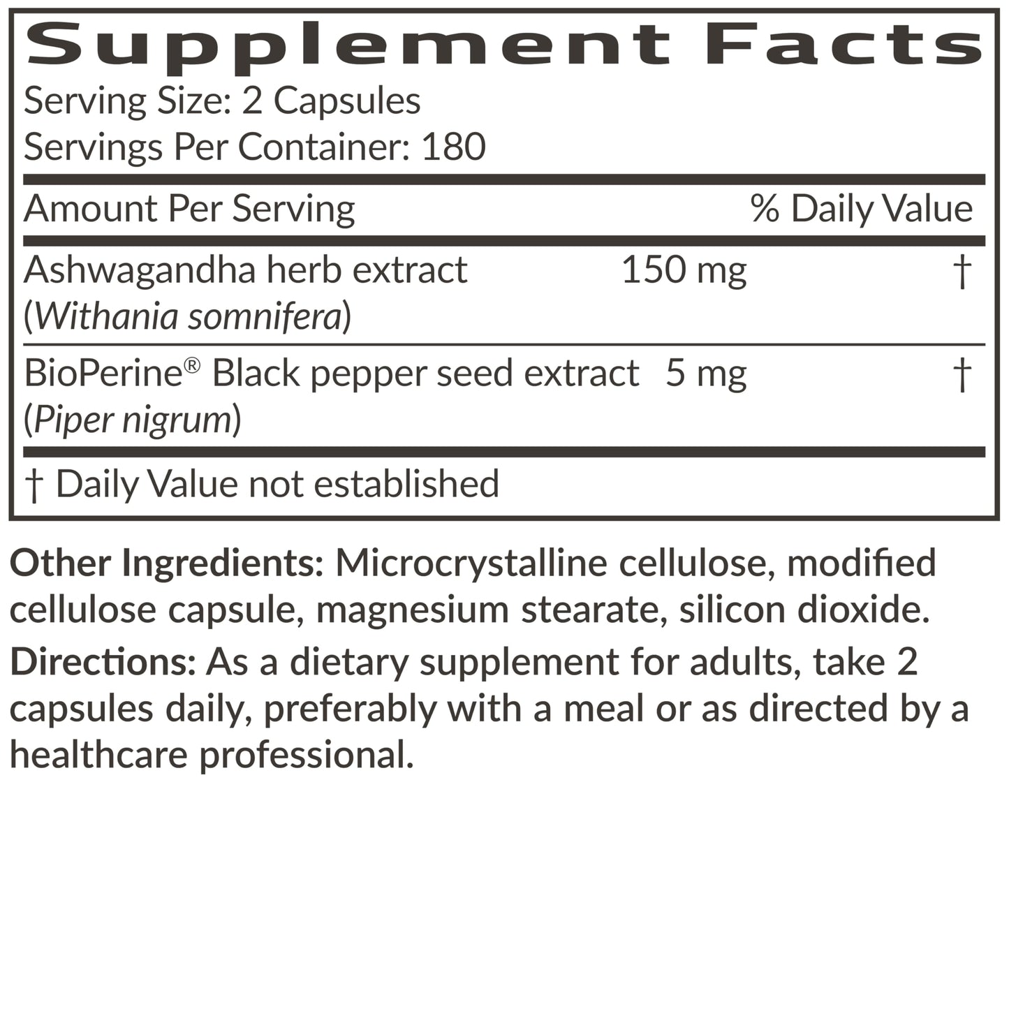 Futurebiotics Ashwagandha Extra Strength Stress & Mood Support with BioPerine - Non GMO Formula, 360 Vegetarian Capsules