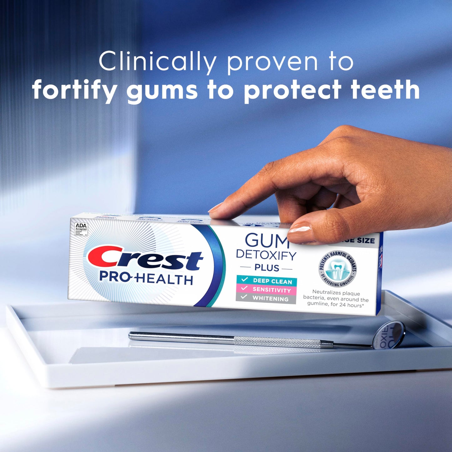 Crest Pro-Health Gum Detoxify Plus Toothpaste 4.5 oz Pack of 3 - Antibacterial Fluoride Toothpaste, Sensitivity Protection