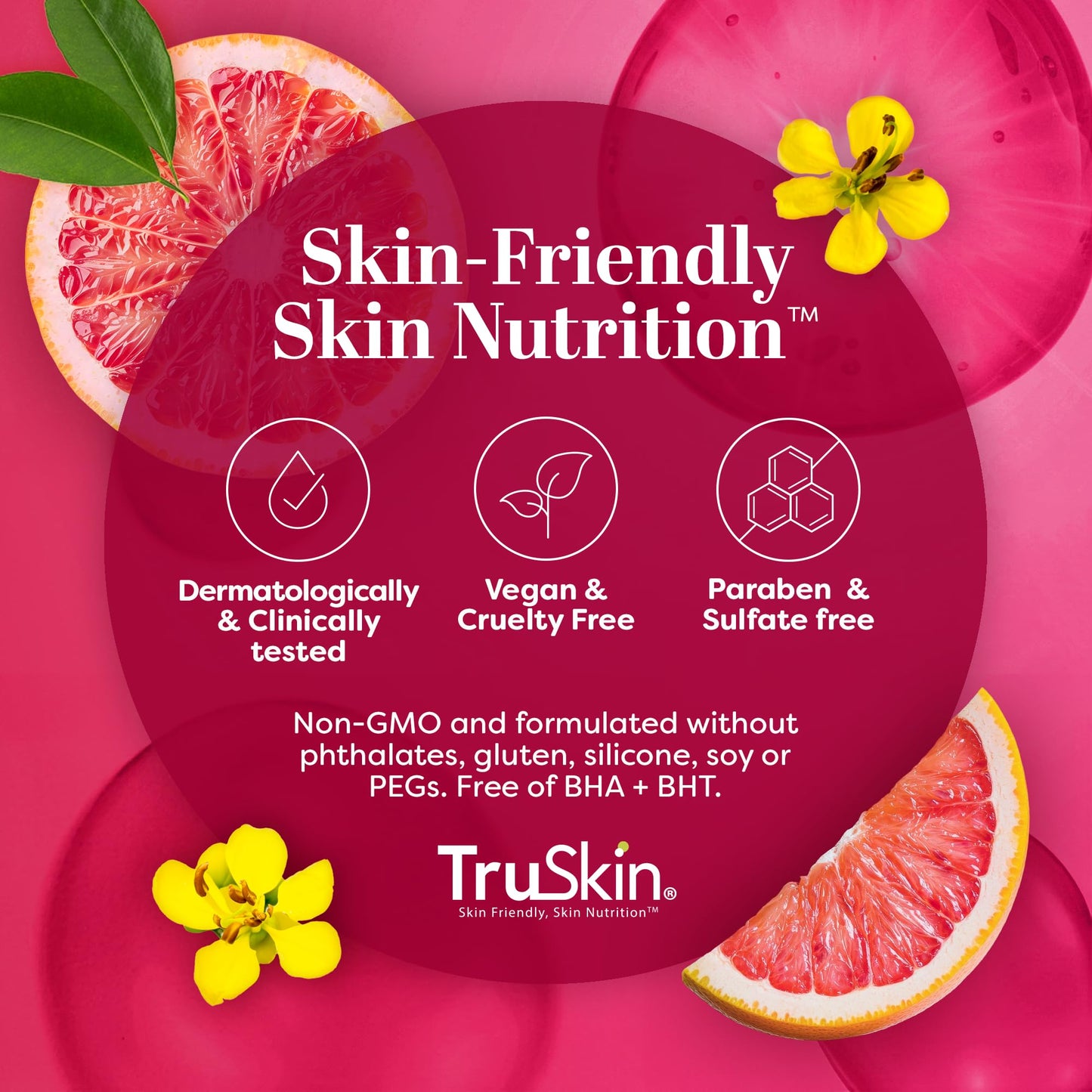TruSkin Vitamin C Super Serum for Face - Five Skin Benefits in One Serum with Vitamin C, Retinol, Niacinamide, Hyaluronic Acid & Squalane