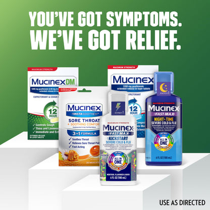 Mucinex DM Max Liquid Cough & Cold Medicine for Adults, Cold and Flu Medicine for Excess Mucus Relief, Guaifenesin, Dextromethorphan Expectorant & Decongestant for Adults, Dr Recommended, 6.0 Fl Oz