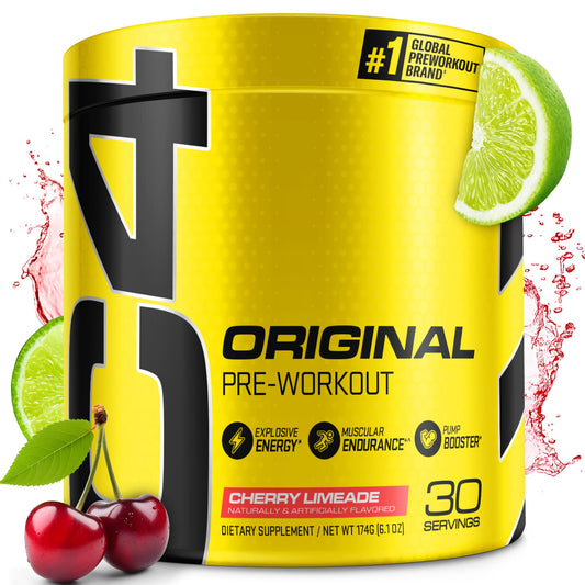 Cellucor C4 Original Pre Workout Powder Cherry Limeade | Vitamin C for Immune Support | Sugar Free Preworkout Energy for Men & Women | 150mg Caffeine