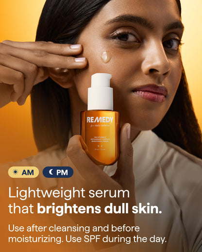 Remedy for Daily Defense | 15% Vitamin C Complex Brightening Serum | Stabilized Vitamin C with Next-Gen Antioxidants, Ferulic Acid, Ectoin