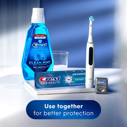 Crest Pro-Health Advanced Antibacterial Protection Toothpaste,5 oz 4 Pack, Teeth Whitening for adults, Breath Freshener, for Sensitive Teeth, Gum Health,