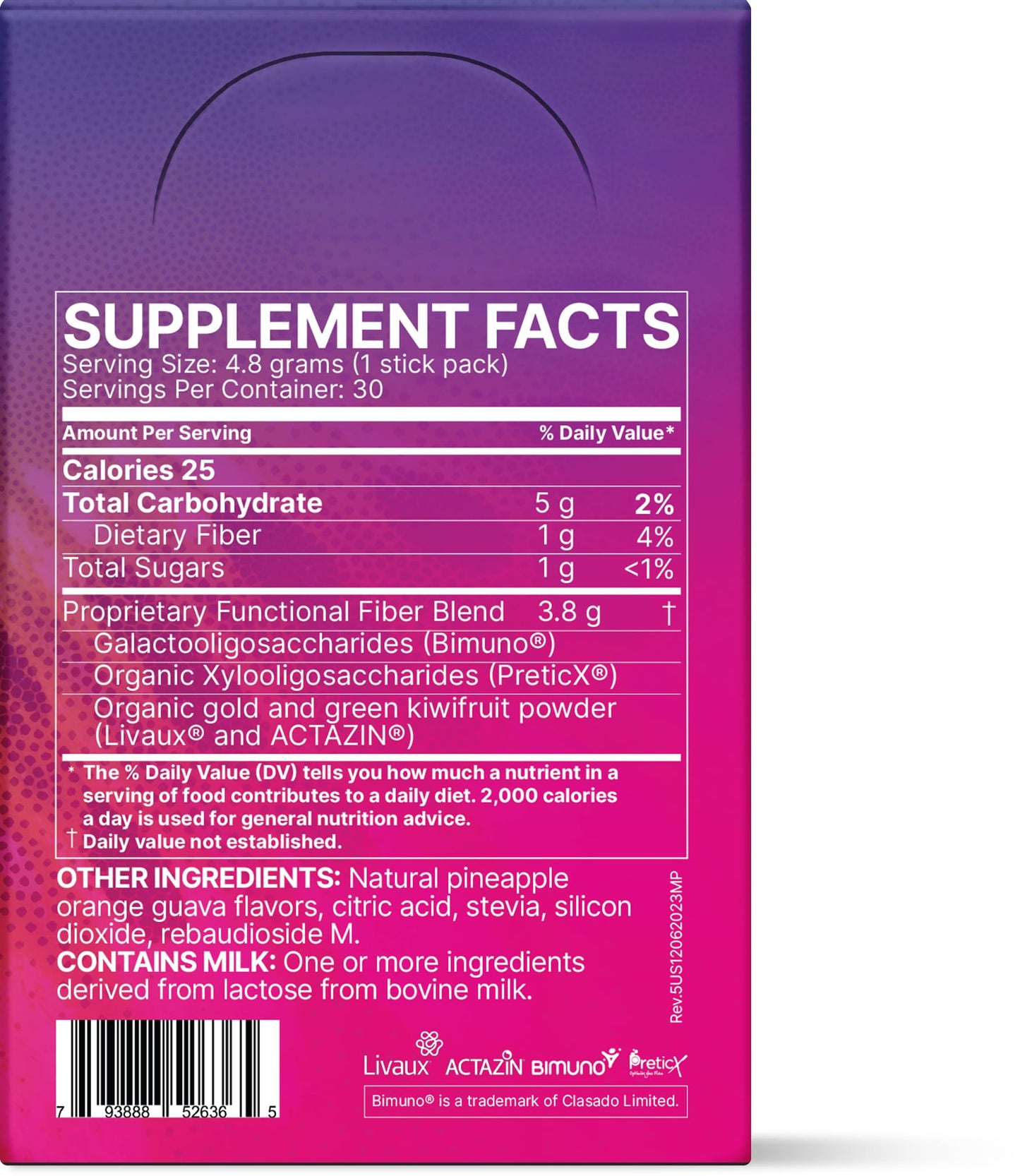 Microbiome Labs MegaPre Prebiotic Fiber Powder for Women, Men & Kids - Pre-Dosed Prebiotic Fiber Supplement Powder with Clinically Tested Oligosaccharides