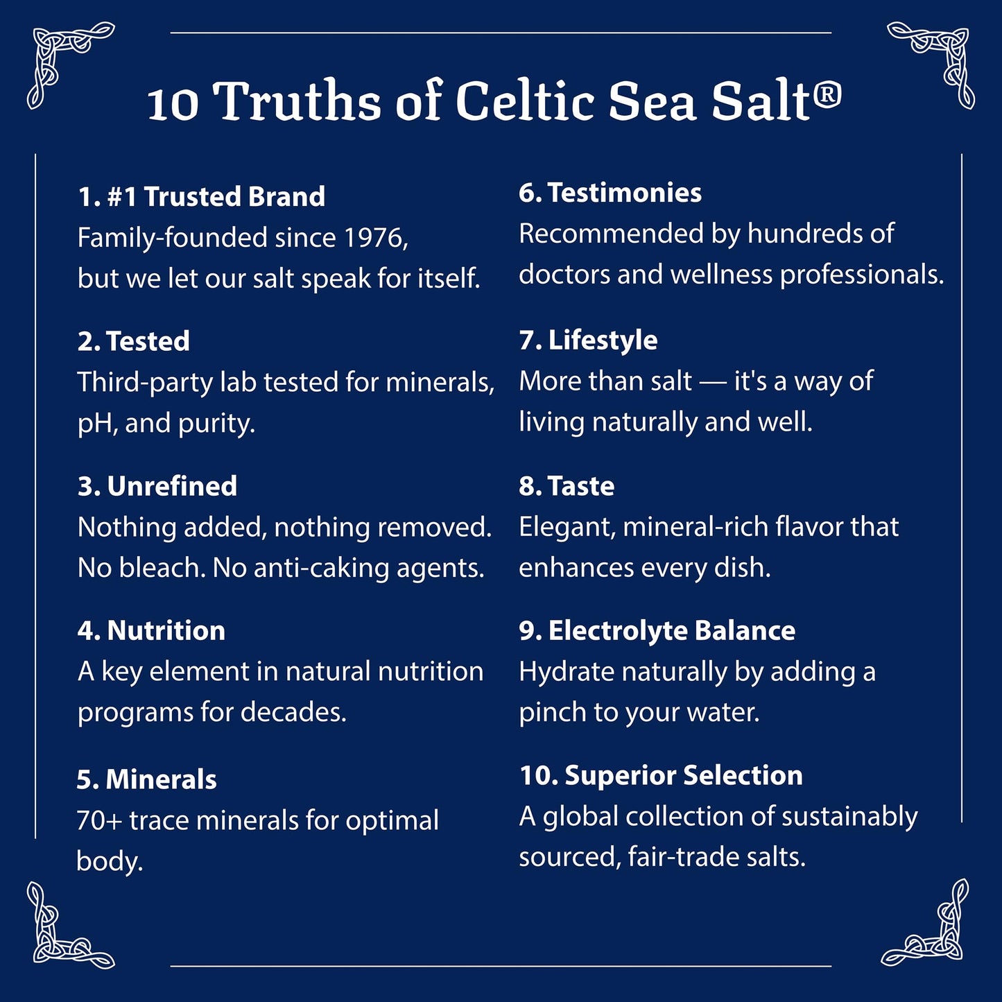 Celtic Sea Salt Fine Ground – Unrefined Mineral Salt, Sustainably Harvested, GMP Certified, Lab Tested – Baking, Cooking, Hydration,