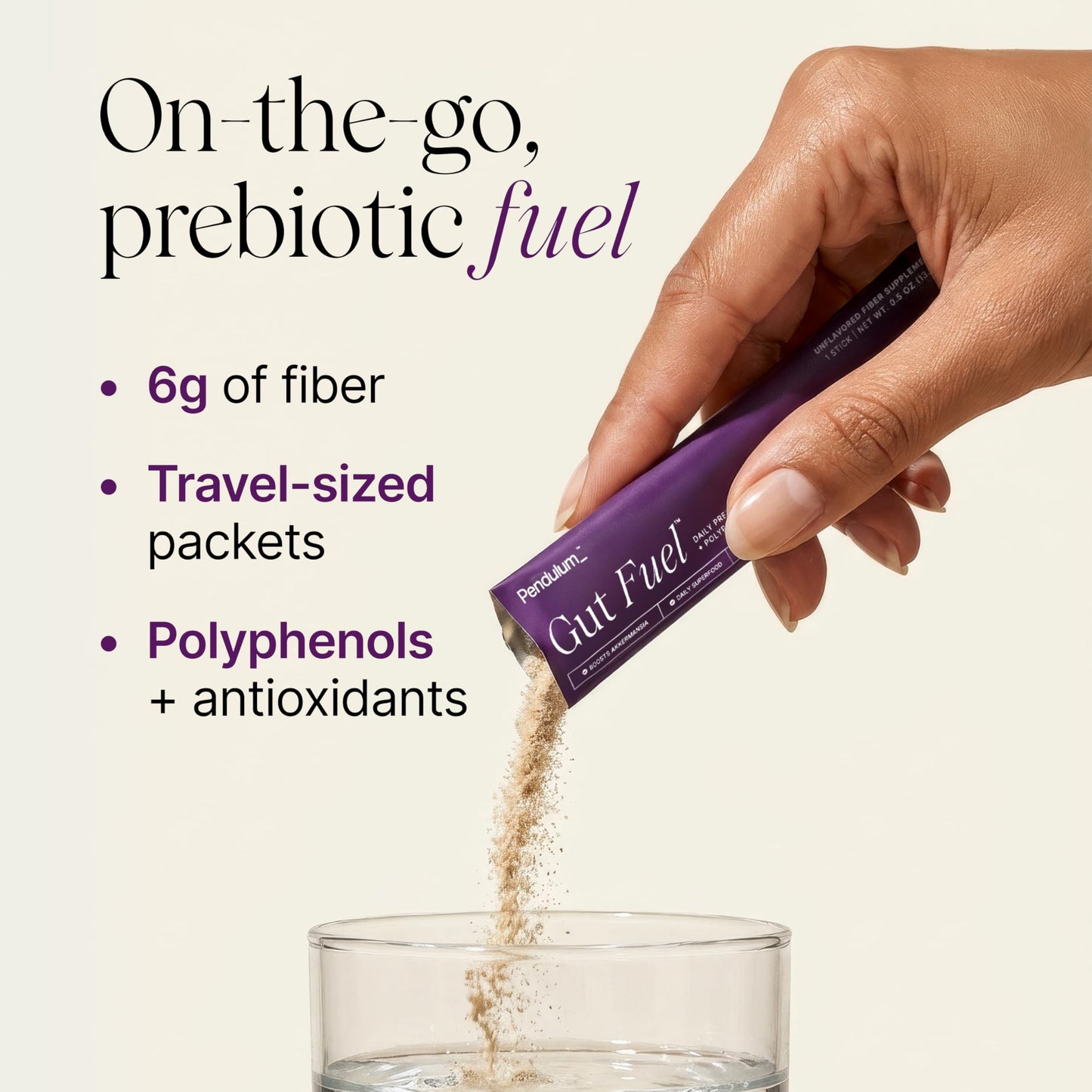 Pendulum Gut Fuel - Fiber + Polyphenol, Prebiotic Blend to Support Digestion, Microbiome Balance, and Help Reduce Hunger
