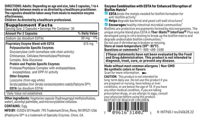 Klaire Labs SFI Health Interfase Plus - Enzyme Combination to Disrupt Biofilm Matrix + EDTA - Gastrointestinal System, Gut Flora