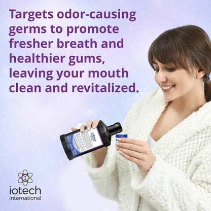 ioRinse Concentrated Irrigant with Active Molecular Iodine, Alcohol-Free Dental Irrigant, for use with Waterpik Water Flossers