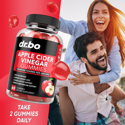 ACV Apple Cider Vinegar Gummies - Natural Support for Advanced Weight Loss, Detox, Cleansing, Digestion Plus Gut Health - ACV Gummies Supplements with 1000MG Apple Cider