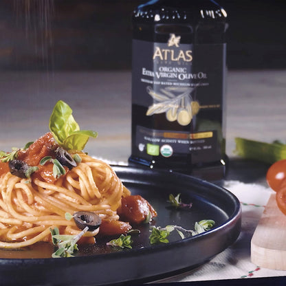 Atlas Organic Cold Pressed Moroccan Extra Virgin Olive Oil, Polyphenol Rich | EVOO From Morocco, Newly Harvested Unprocessed from One Single Family Farm