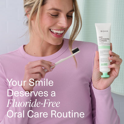 Boka Fluoride Free Toothpaste, Nano Hydroxyapatite Toothpaste, Appropriate for Sensitive Teeth - for Adult Oral Care