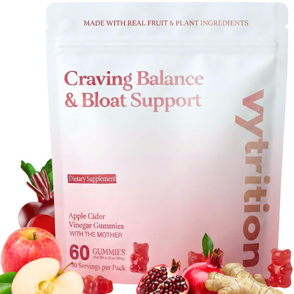 Vytrition 7-Day Trial Organic Apple Cider Vinegar Gummies Sugar Free – ACV Gummies with The Mother 1000mg – Keto Friendly – Vegan – Supports Appetite