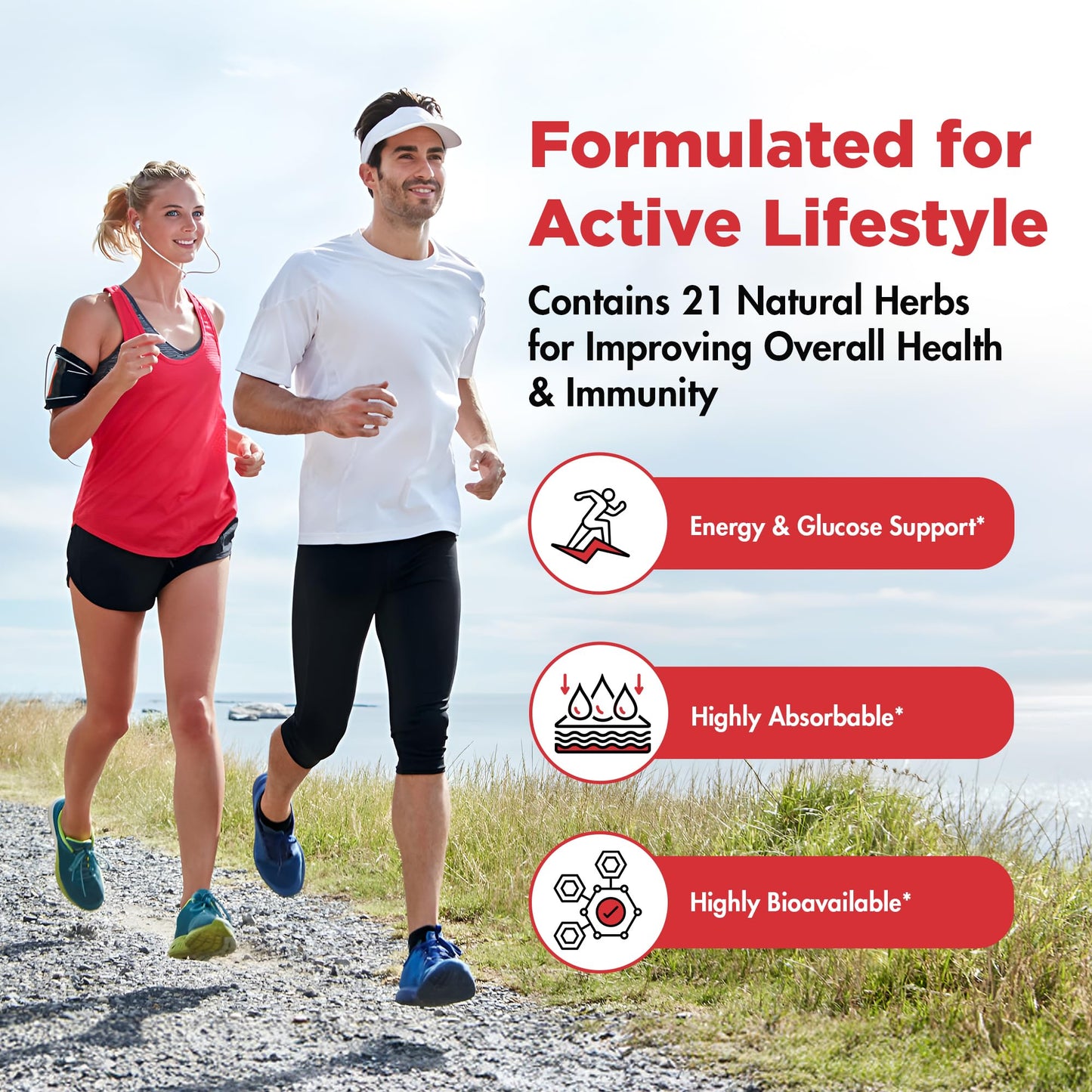 Extreme 500mg Complex with ALA, Coq10, Turmeric, Cinnamon, Bitter Melon, banaba Leaf, Korean Panax, Royal Jelly, and 21 Herbs for Healthy Blood Sugar