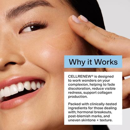 CLEARSTEM - CELLRENEW - Collagen Stem Cell Serum - Acne + Youthful Skin Face Serum - Hyaluronic Acid, Reishi, Aloe Vera - Facial Skin Care Products