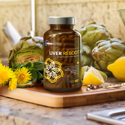 OmniBiotics Liver Cleanse Detox & Repair Supplement – Milk Thistle, Dandelion Root, Alpha Lipoic Acid, Artichoke Extract,