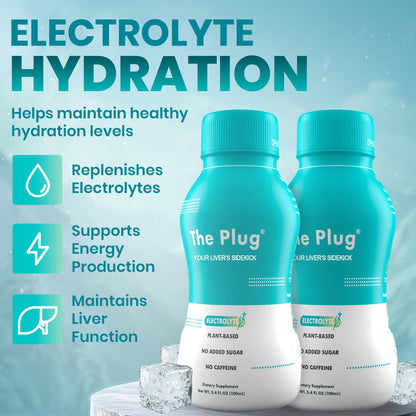 The Plug Liver Cleanse & Detox Drink | Organic Herbal Liquid Supplement with Electrolytes, Superfruits & Plant-Based Nutrients