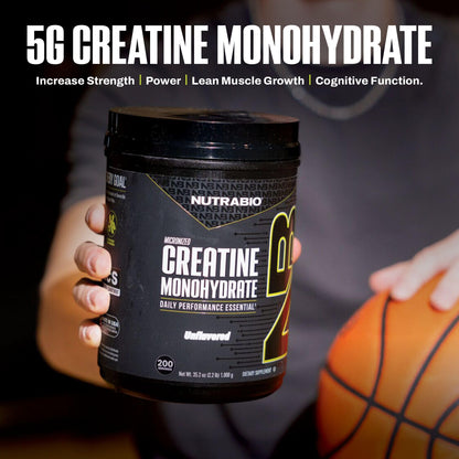NutraBio Pure Micronized Creatine Monohydrate Powder Supplement, Unflavored, (1000 g) - Supports Bulk Muscle Energy, Recovery, and Strength - HPLC Tested Creatine Powder
