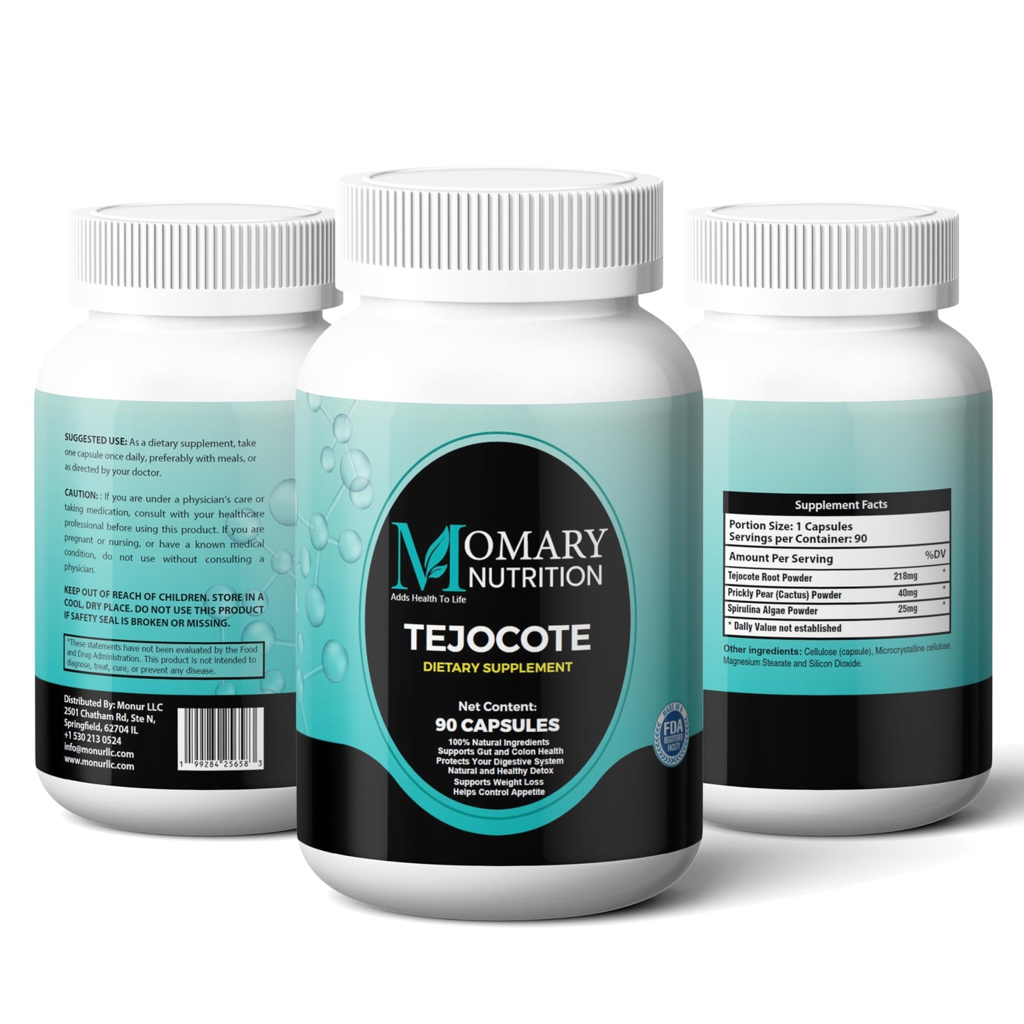 Tejocote Root with Spirulina Algae and Nopal Prickly Pear Cactus | Natural Detox &  Management Support | Natural upport