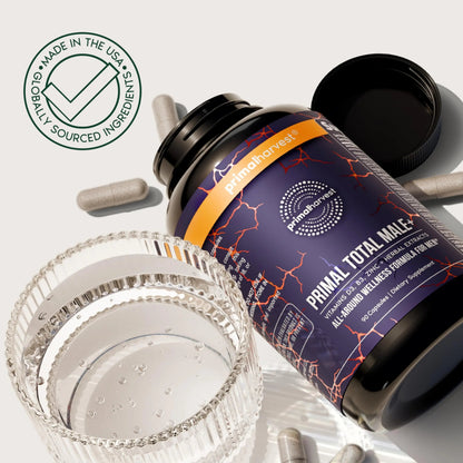 Primal Harvest Total Male+ Multivitamin for Men Vitamins, Minerals and Herbal Support for Energy, Vitality, Immune Health Primal Harvest