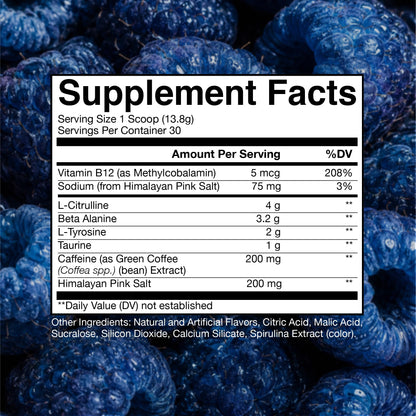 RAW Nutrition - Essential Pre - Chris Bumstead Pre Workout Formula, Sports Nutrition Pre-Workout Powders | Men & Womens Drink, Energy Powder