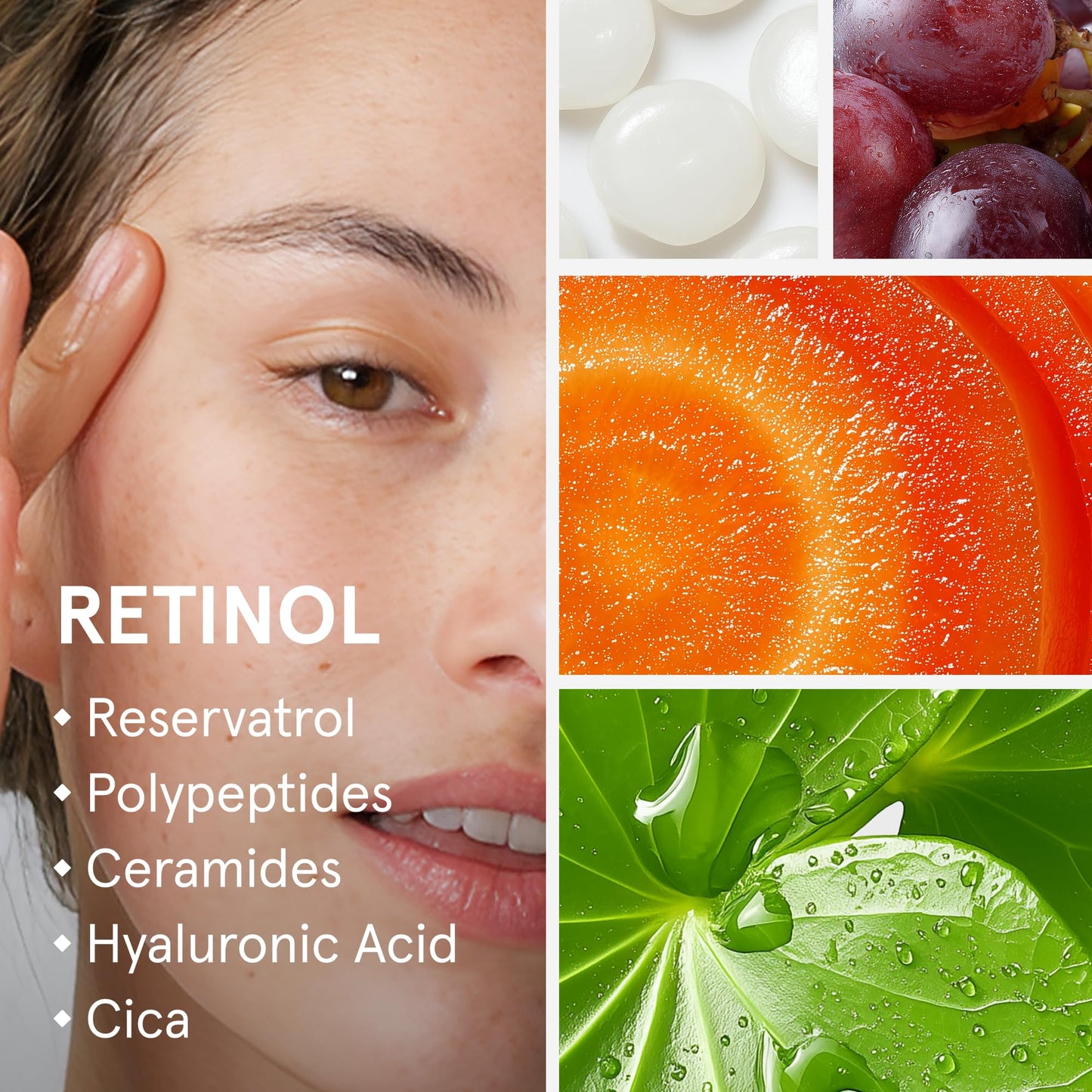 iRestore Retinol Serum for Face - 1% Retinol with Peptides & Hyaluronic Acid - Anti Aging Night Serum for Sensitive Skin - Fragrance Free