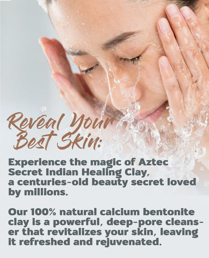Aztec Secret - Indian Healing Clay 10oz Jar - Deep Pore Cleansing Facial & Body Mask – The Original 100% Natural Calcium Bentonite Clay