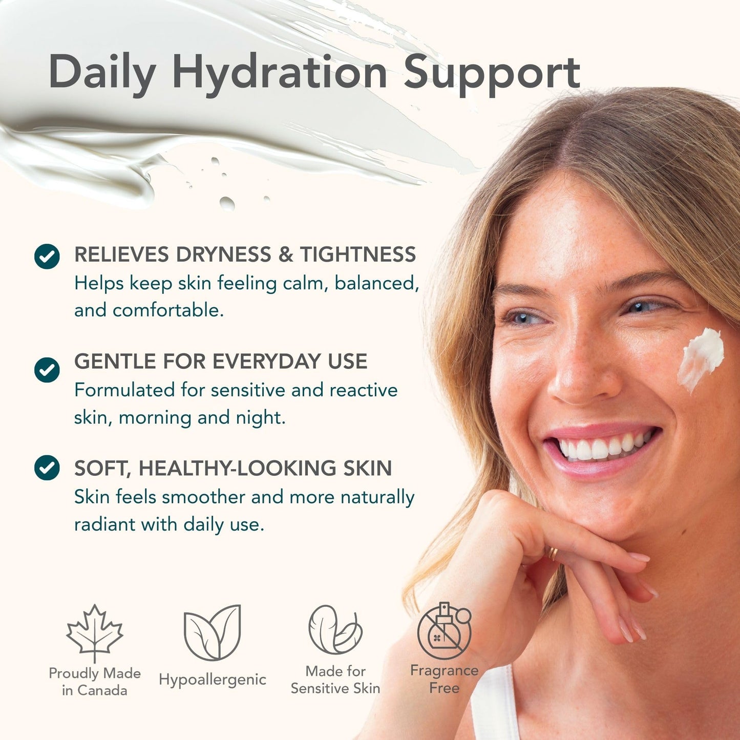 Riversol Rosacea Cream & Face Moisturizer for Dry & Sensitive Skin | Redness Relief | Anti-Aging Hydration for Mature Skin | Fragrance Free
