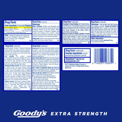 Goody's Pain Relief Powders, Extra Strength Headache Powder, 6 ct (Pack of 1) Goody'sBuy Supplements Australia