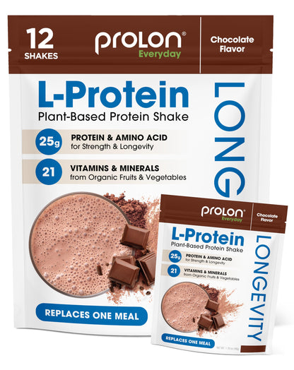 Prolon Longevity Plant Based Protein Powder | Muscle Synthesis & Repair, Healthy Aging, Boost Performance | Vitamins, Gluten Free, Amino Acids, Antioxidants