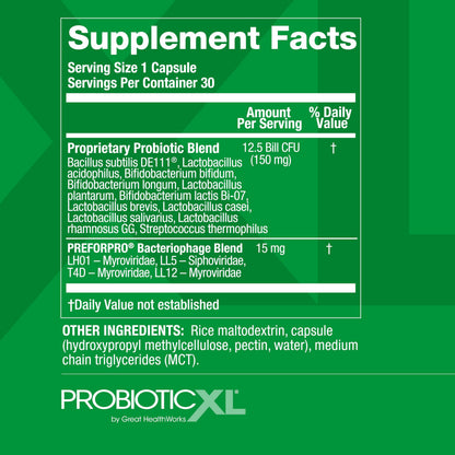 OmegaXL Powerful Joint and Muscle Support Supplement 60 Count (2 Pack) & Probiotic XL - PreforPro, DE111, Shelf Stable - Promote Healthy Gut Flora Growth (30 Veggie caps) OmegaXLBuy Supplements Australia