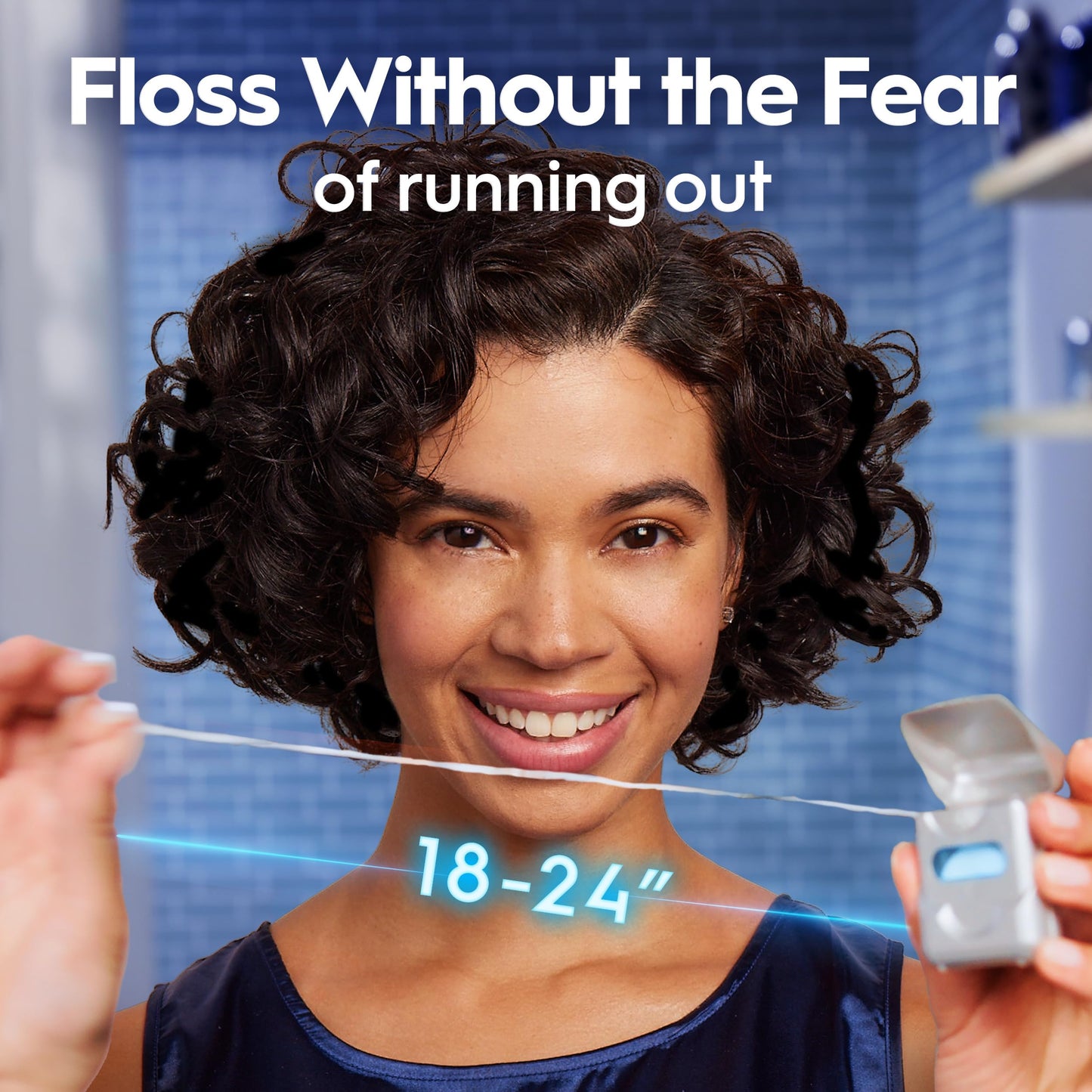 Oral-B Glide Dental Floss, Comfort Plus Mint, 3 Pack (131.2 YD Total) – Shred-Resistant Smooth Dental Tape for Tight Spaces, Natural Wax,
