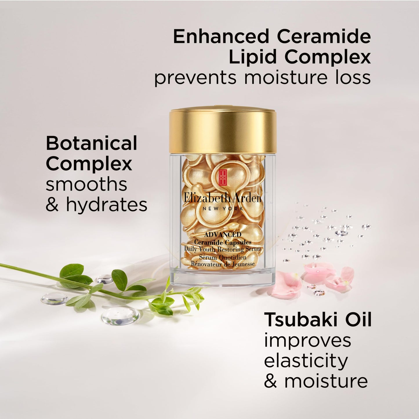 Elizabeth Arden Advanced Ceramide Face Serum Capsules, Anti-Aging Skincare, Fragrance-Free Hydrating Formula for Radiant, Firm Skin