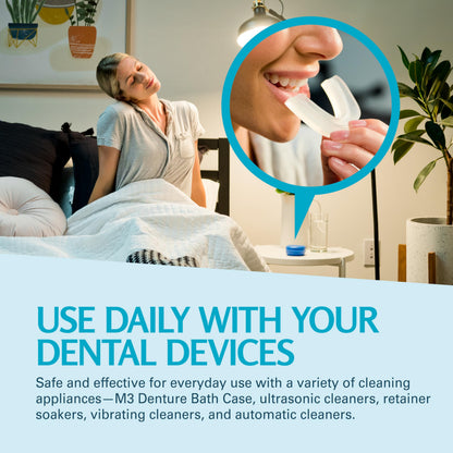 Retainer Cleanser Tablets Invisalign Cleaner, Removes Odors Discoloration Stains and Plaque 4 Month Supply Denture Cleansers Retainers