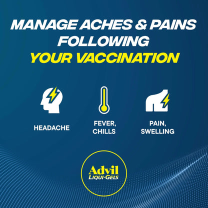Advil Liqui-Gels Pain Reliever and Fever Reducer, Pain Medicine for Adults with Ibuprofen 200mg for Headache, Backache, Menstrual Pain and Joint Pain Relief - 180 Liquid Filled Capsules AdvilBuy Supplements Australia