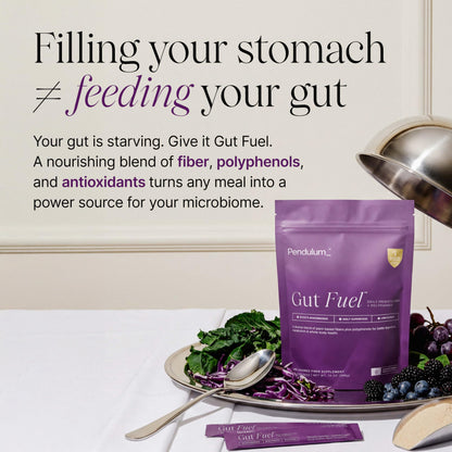 Pendulum Gut Fuel - Fiber + Polyphenol, Prebiotic Blend to Support Digestion, Microbiome Balance, and Help Reduce Hunger