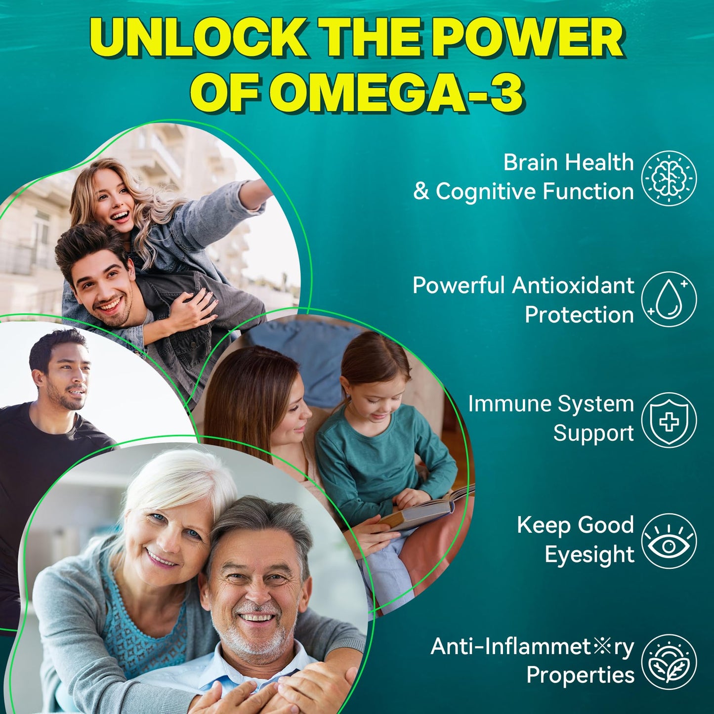 Vegan Omega-3 Gummies for Adults, Fish Oil Alternative from Algae Oil, Plant Based DHA 460mg & EPA 230mg Plus MethylFolate, Vitamin B12, Phosphatidylserine,