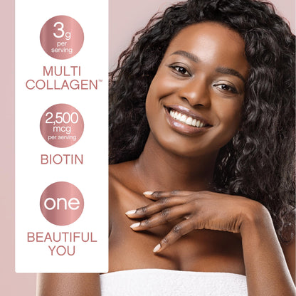 NeoCell Liquid Multi Collagen Peptides | 16 fl oz | with Biotin | Advanced Nourishing Formula | 10 Types of Bio-Peptides