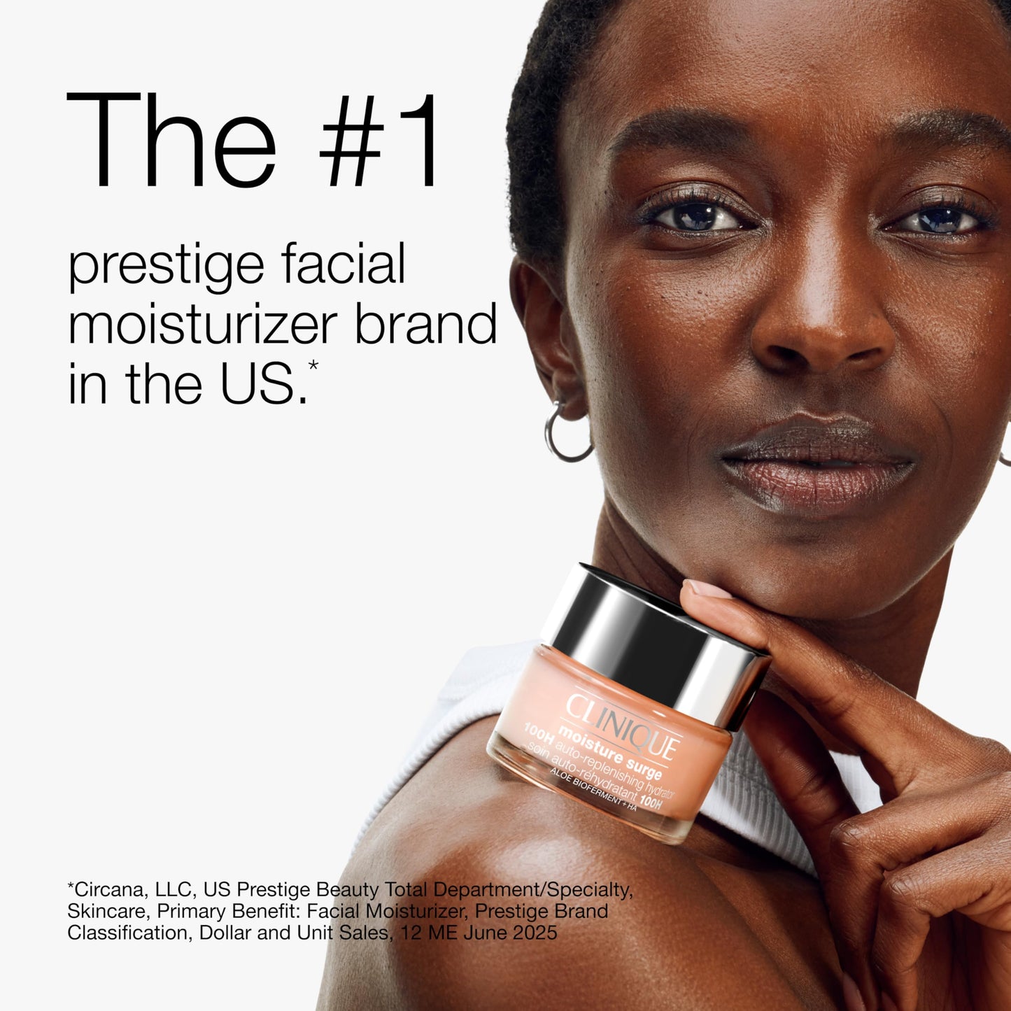 Clinique Moisture Surge 100H Auto-Replenishing Hydrator Oil Free Face Moisturizer | With Hyaluronic Acid, Aloe Bioferment and Vitamins C + E