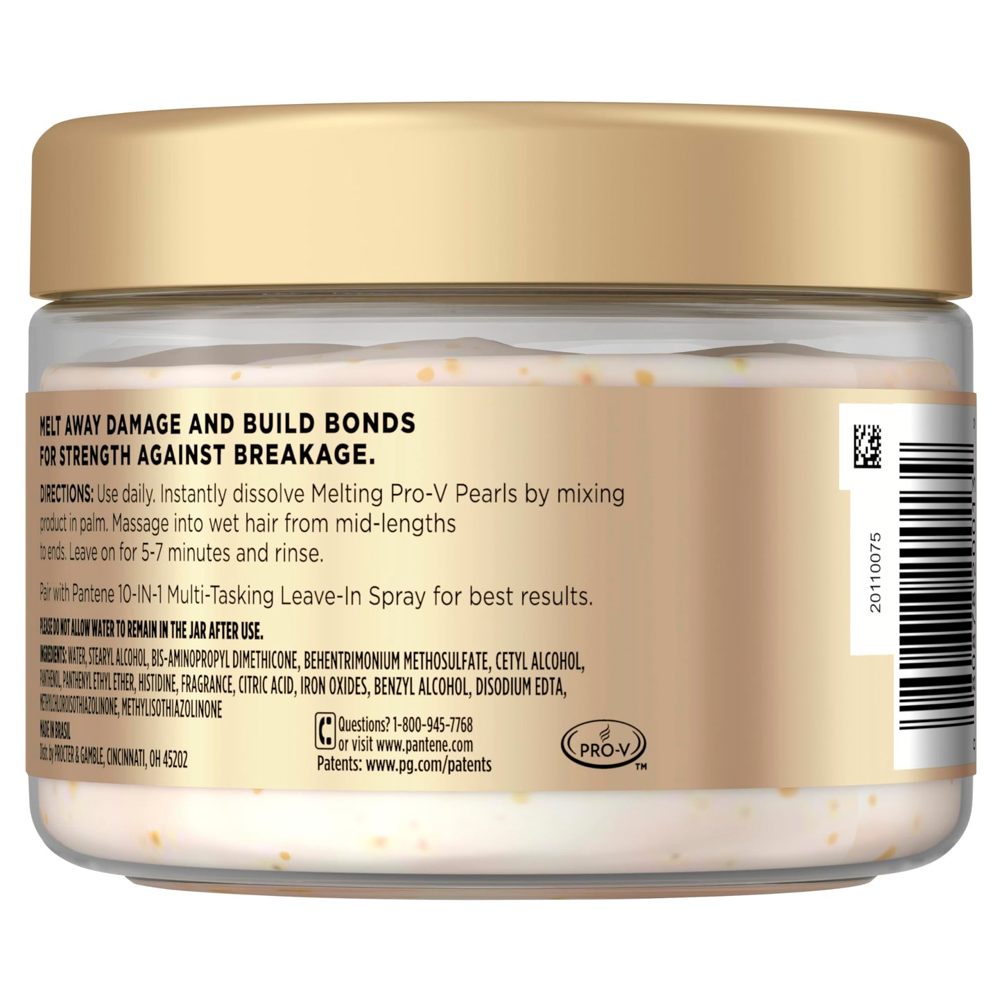 Pantene Miracle Rescue Hair Mask, Intensive Bond Repair with Melting Pro-V Pearls, Melts Away Damage, Builds Bonds, Strengthens Against Damage,