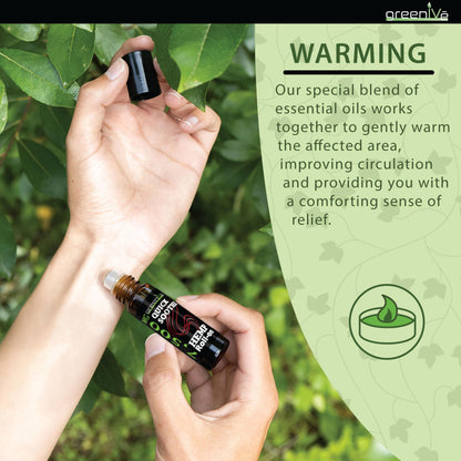 GreenIVe 7,500mg Hemp Roll-On Quick Soothe Therapeutic Essential Oil Blend for Topical Targeting Roll-On (4 Pack) GreenIVeBuy Supplements Australia