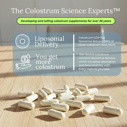 Colostrum-LD Capsules Colostrum with Liposomal Delivery - High Absorption - 240 Capsules