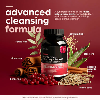 Advanced Ketogenic Colon Cleanse with 1500mg – 15 Day Parasite Detox for Men & Women – Extra Strength Formula with Senna Leaf for Rapid Constipation Relief,